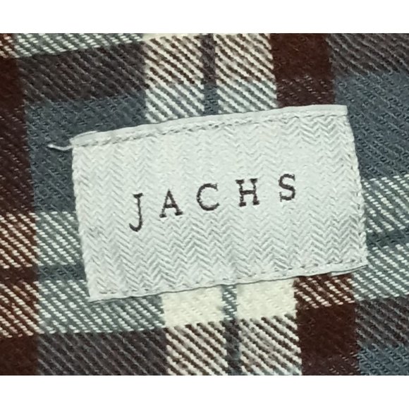 Jachs Plaid Flannel Shirt Mens Size 2XL Shacket Jacket Button Front Lumberjack O - Picture 12 of 16